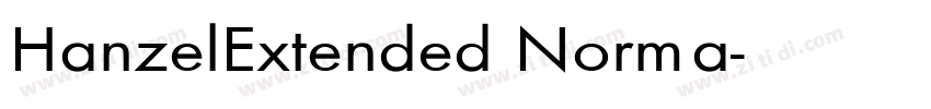HanzelExtended Norma字体转换